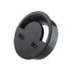 80mm Desktop Outlet USB Cable Wire Hole Cover Round Holder Winder - 1