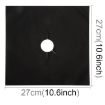 4 PCS Black Gas Furnace Stovetop Cleaning Pads, 27x27 cm Ultra-thin Fiber - 2