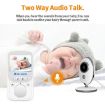 VB605 Wireless Baby Monitor - 2.4" LCD, Two-Way Talk, Night Vision, White - 7