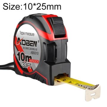Aoben 10m Retractable Measuring Tape, 25mm Wide Mini Pull Ruler - 1