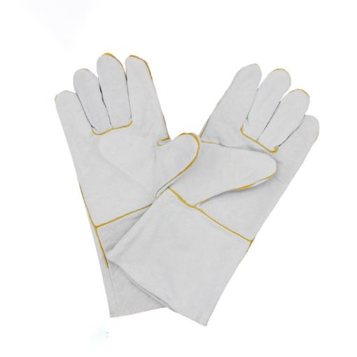 Wear-Resistant Leather Welding Gloves, Insulated, Size 34*16cm - 1
