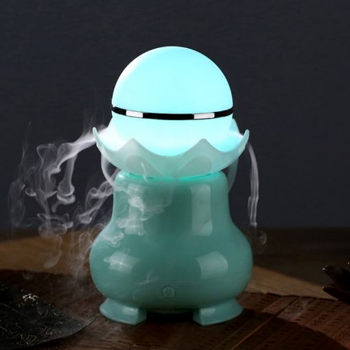 USB Charging Aromatherapy Humidifier with LED Light, 95ml Water Tank - 1
