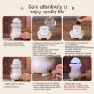 USB Charging Aromatherapy Humidifier with LED Light, 95ml, Mint Green - 6
