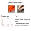100pcs Antistatic Antislip Latex Fingertips Gloves, Size M, Khaki - 5