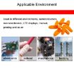 100pcs Antistatic Antislip Latex Fingertips Gloves, Size M, Khaki - 6
