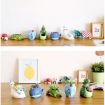Blue Elephant Resin Animal Planter - Home Garden Office Decor Pot - 2