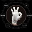 12 Pairs Cotton Labor Insurance Work Gloves, Single-sided Safety - 8