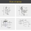 Wall Mount Hair Dryer Holder Rack Organizer Hook Spiral Bathroom Bracket - 4