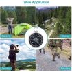 Aluminum Alloy Compass with Keychain for Hiking & Camping - Random Color - 7