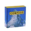 Golden Luminous Brass Pocket Compass for Camping & Hiking - Portable Guide - 4
