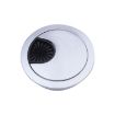 2 PCS Zinc Alloy Desk Hole Cover, 50mm Diameter, Bright Gold Finish - 2