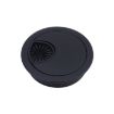 2 PCS Zinc Alloy Desk Hole Cover, 53mm Diameter, Matte Black - 2
