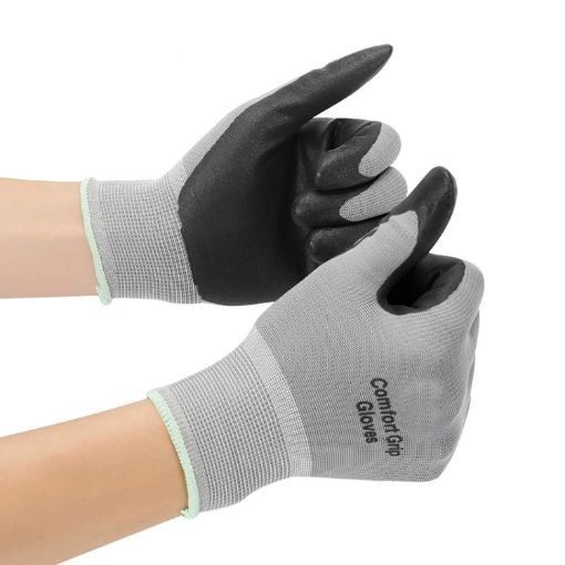 XL Nitrile Rubber Electrician Gloves - Comfortable, Non-slip, Wear-resistant - 1