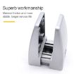 Space Aluminum Alloy Desk Screen Clamps - 2 PCS (Black) - 5