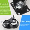 Silent Universal Wheels for Furniture & Coffee Tables - 2 PCS, 1.5 Inch - 5