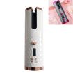 Wireless USB Charging Automatic Hair Curler with LCD Display - White - 1