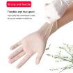 100 PCS Disposable PVC Examination Gloves - Transparent, Size L - 6