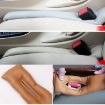 Car Seat Gap Filler Leather Pad Spacer - 4 PCS Black Accessories - 6