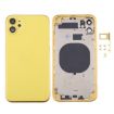 iPhone 11 Yellow Back Housing Cover with SIM Tray, Side Keys & Lens - 1