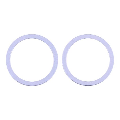 iPhone 12 Rear Camera Lens Protector Ring 2 PCS - Purple - 1