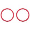 iPhone 12 Rear Camera Glass Lens Protector Ring 2 PCS - Red - 2