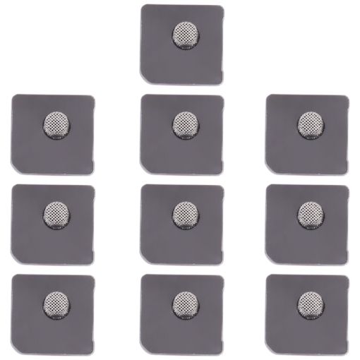 iPhone 12/12 Pro Microphone Dustproof Mesh 10 PCS (White) - 1