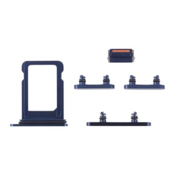 iPhone 13 Mini Blue SIM Card Tray & Side Keys Replacement Parts - 1