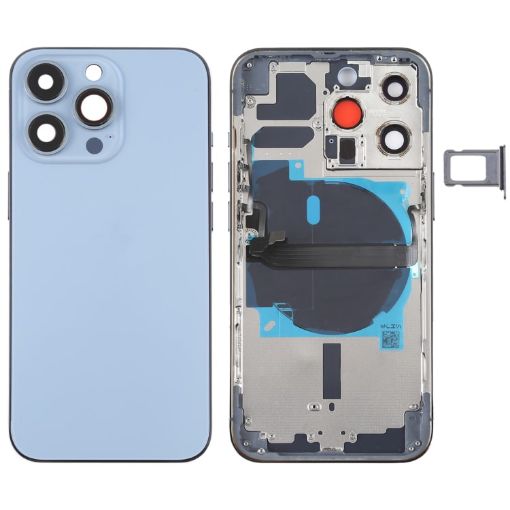 iPhone 13 Pro Battery Back Cover with Keys, Tray, Flex Cable, Wireless - 1