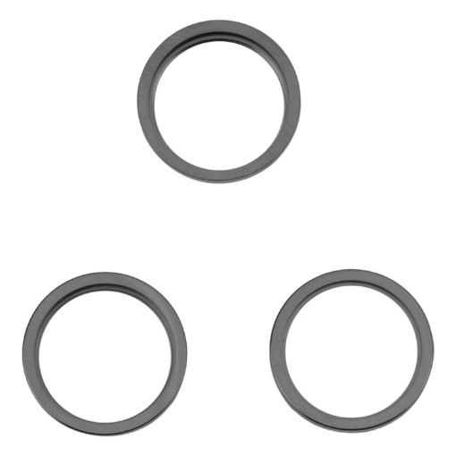iPhone 14 Pro Rear Camera Glass Lens Protector Ring 3PCS Black - 1