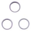 iPhone 14 Pro Rear Camera Glass Lens Protector Ring 3PCS Deep Purple - 1