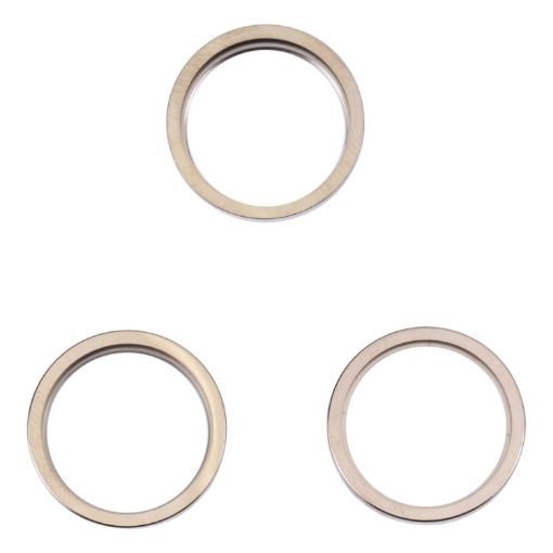 iPhone 14 Pro Rear Camera Glass Lens Protector Ring Gold 3PCS - 1
