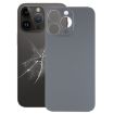 iPhone 14 Pro Black Back Cover with Big Camera Hole Replacement Glass - 1