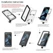 Waterproof Phone Case for 5.9-6.9" Phones, 10m Depth Diving, Black - 6