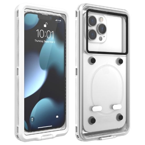 Waterproof Phone Case 10m Depth for 5.9-6.9 inch Phones - White - 1