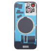 iPhone 15 Battery Back Cover & Camera Lens + MagSafe Magnet Blue - 3