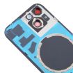 iPhone 15 Battery Back Cover & Camera Lens + MagSafe Magnet Blue - 5