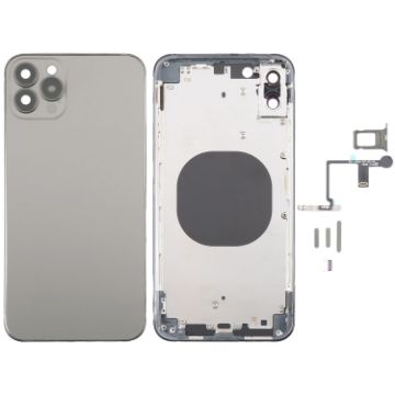 iPhone XS Max Back Cover iP15 Pro Max Look - Titanium Finish - 1