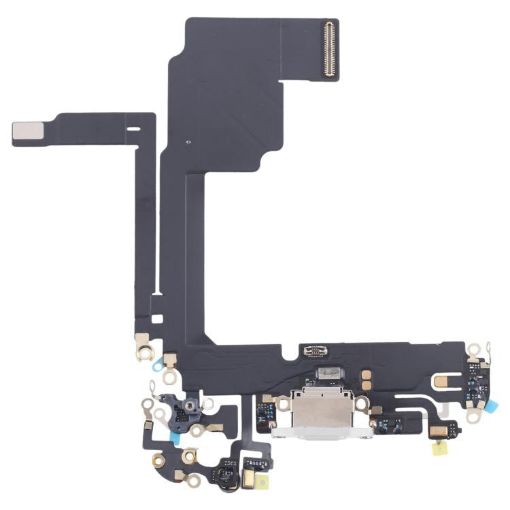 iPhone 15 Pro Charging Port Flex Cable - White Replacement Part - 1