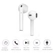 i9 Touch Wireless TWS Bluetooth 5.0 Sport Headset with Charging Box (White) - 5