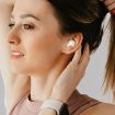 MD06 Mini In-ear TWS Wireless Bluetooth Earphone with Touch Display (White) - 9