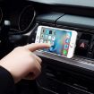 Universal Car Air Vent Phone Holder - Silicone Sucker, Bronze, For Smartphones - 8