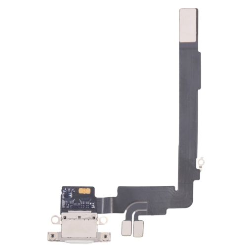 iPhone 16 Pro Max Charging Port Flex Cable White - Original Replacement - 1