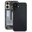 iPhone 16 Plus Battery Back Cover & Camera Lens Cover - Black - 1
