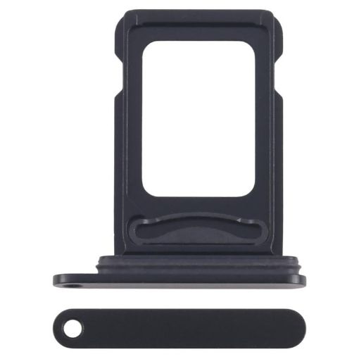 iPhone 16e Dual SIM Card Tray Black Replacement - 1