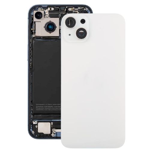 iPhone 14 Plus EU Battery Back Cover with Frame - White - 1