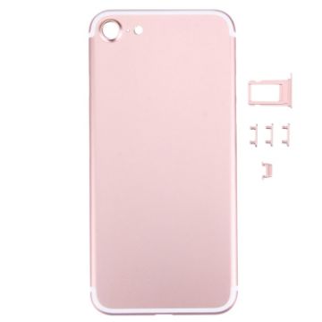 iPhone 7 5-in-1 Full Assembly Housing Cover Rose Gold (Back Cover + Parts) - 1