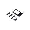 iPhone 7 Black Card Tray, Volume Control, Power Button & Mute Switch Key - 4