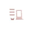 iPhone 7 Rose Gold Card Tray + Volume Control + Power + Mute Switch Key - 2
