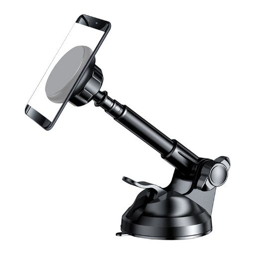 Universal Magnetic Retractable Rotating Car Phone Holder - 1
