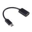 USB Female to Type-C Male OTG Cable 8.3cm Charging Data (Black) - 1